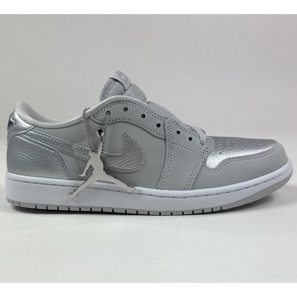 Nike Air Jordan 1 Retro Low OG Men Neutral Gray Silver Shoes Sneakers CZ0790-002